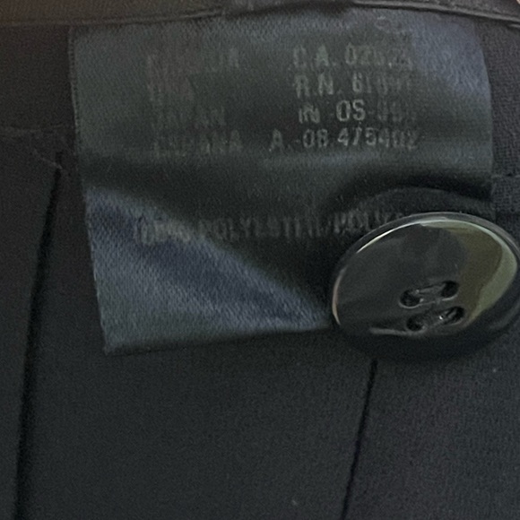 Escada, made in Germany, vintage black pleated polyester skirt. Size 44. GUC - Picture 8 of 9